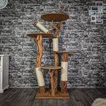 Naturkratzbaum 188 cm hoch Kratzbaum Natur Holz Design 2752 Katzenbaum
