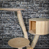 Naturkratzbaum 115 cm hoch Kratzbaum Natur Holz Design 2773 Katzenbaum