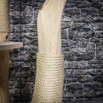 Naturkratzbaum 127 cm hoch Kratzbaum Natur Holz Design 2778 Katzenbaum