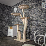 Naturkratzbaum 175 cm hoch Kratzbaum Natur Holz Design 2780 Katzenbaum