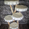 RESERVIERT Naturkratzbaum 2785 Kratzbaum Natur Holz Design 205 cm hoch Katzenbaum