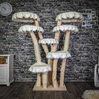 Naturkratzbaum 175 cm hoch Kratzbaum Natur Holz Design 2788 Katzenbaum