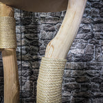Naturkratzbaum 2790 Kratzbaum Natur Holz Design 204 cm hoch Katzenbaum