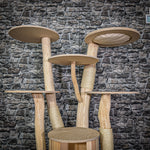 Naturkratzbaum 140 cm hoch Kratzbaum Natur Holz Design 2795 Katzenbaum