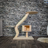 Naturkratzbaum 104 cm hoch Kratzbaum Natur Holz Design 2803 Katzenbaum