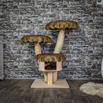 Naturkratzbaum 108 cm hoch Kratzbaum Natur Holz Design 2807 Katzenbaum