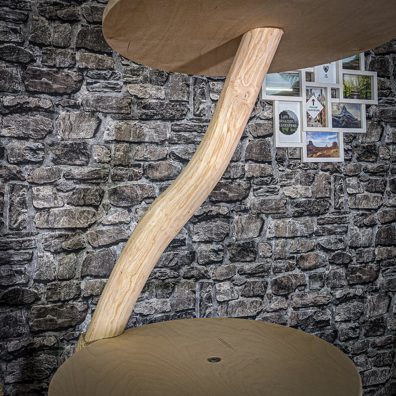 Naturkratzbaum 2811 Kratzbaum Natur Holz Design 226 cm hoch Katzenbaum