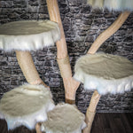 Naturkratzbaum 2811 Kratzbaum Natur Holz Design 226 cm hoch Katzenbaum