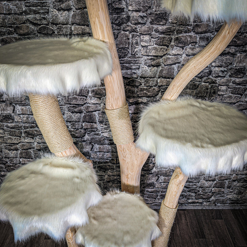 Naturkratzbaum 2811 Kratzbaum Natur Holz Design 226 cm hoch Katzenbaum