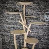 Naturkratzbaum 225 cm hoch Kratzbaum Natur Holz Design 2821 Katzenbaum