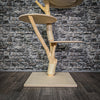 Naturkratzbaum 120 cm hoch Kratzbaum Natur Holz Design 2826 Katzenbaum