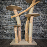 Naturkratzbaum 145 cm hoch Kratzbaum Natur Holz Design 2830 Katzenbaum