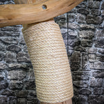 Naturkratzbaum 145 cm hoch Kratzbaum Natur Holz Design 2830 Katzenbaum