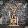 Naturkratzbaum 176 cm hoch Kratzbaum Natur Holz Design 2877 Katzenbaum