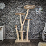Naturkratzbaum 175 cm hoch Kratzbaum Natur Holz Design 2907 Katzenbaum