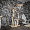Naturkratzbaum 175 cm hoch Kratzbaum Natur Holz Design 2907 Katzenbaum
