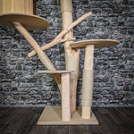 Naturkratzbaum 170 cm hoch Kratzbaum Natur Holz Design 2909 Katzenbaum