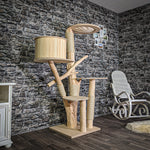 Naturkratzbaum 170 cm hoch Kratzbaum Natur Holz Design 2909 Katzenbaum