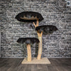 Naturkratzbaum 114 cm hoch Kratzbaum Natur Holz Design 2912 Katzenbaum