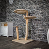 Naturkratzbaum 114 cm hoch Kratzbaum Natur Holz Design 2912 Katzenbaum