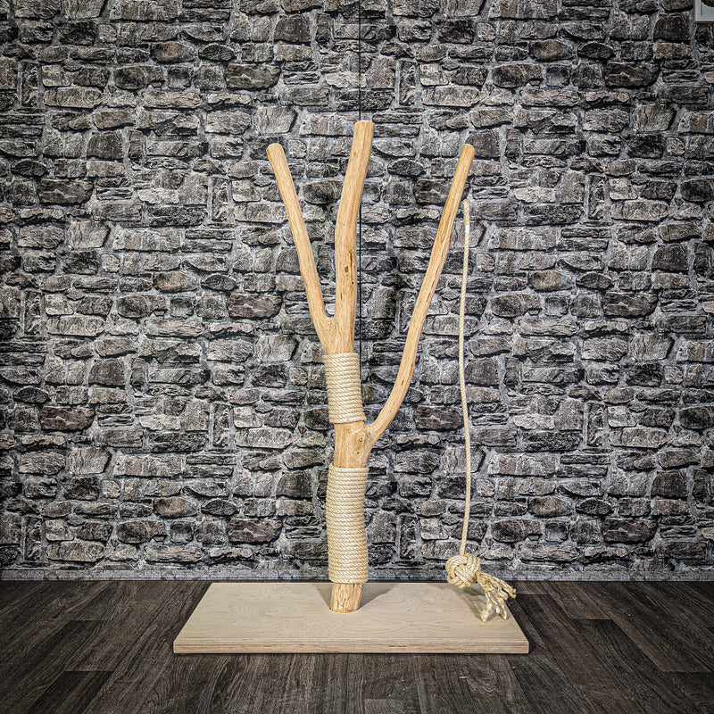 Kratzstamm 122 cm hoch Natur Holz Design Kratzbaum 2938 Naturkratzbaum