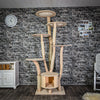 Naturkratzbaum 2944 Kratzbaum Natur Holz Design 216 cm hoch Katzenbaum