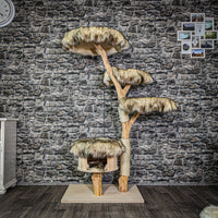 Naturkratzbaum 2972 Kratzbaum Natur Holz Design 160 cm hoch Katzenbaum