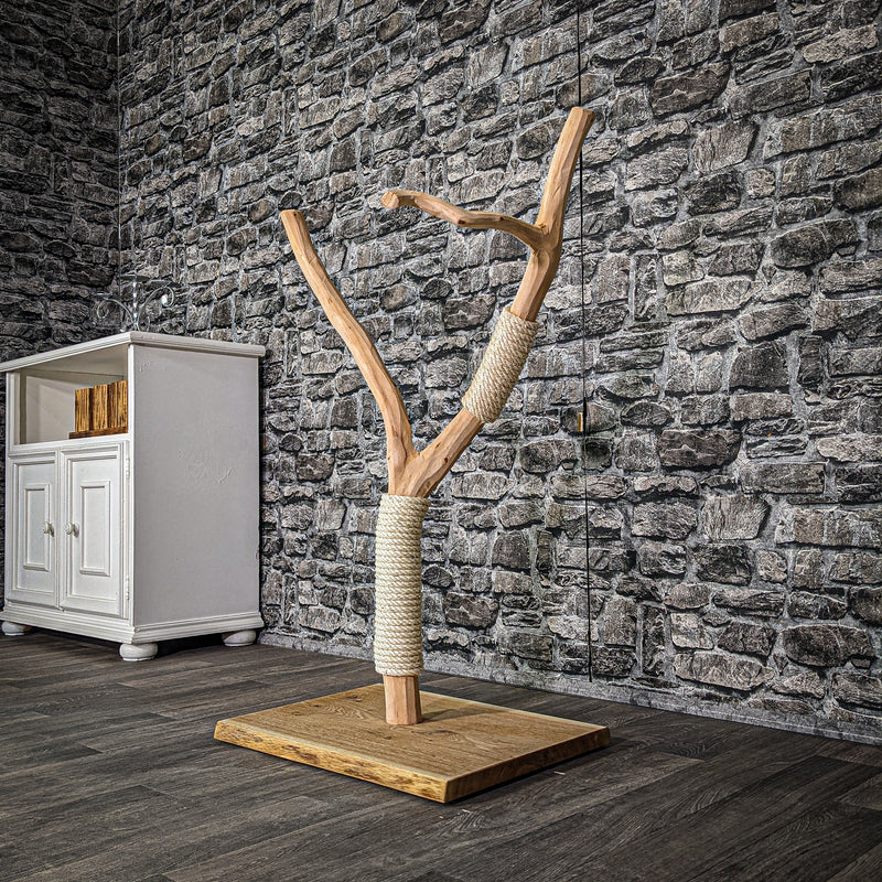 Kratzstamm 93 cm hoch Natur Holz Design Kratzbaum 2986 Naturkratzbaum