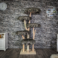 Naturkratzbaum 2995 Kratzbaum Natur Holz Design 175 cm hoch Katzenbaum