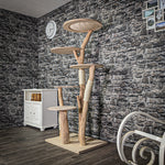 Naturkratzbaum 2997 Kratzbaum Natur Holz Design 174 cm hoch Katzenbaum