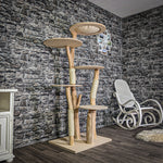Naturkratzbaum 2997 Kratzbaum Natur Holz Design 174 cm hoch Katzenbaum
