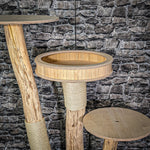 Naturkratzbaum 3016 Kratzbaum Natur Holz Design 122 cm hoch Katzenbaum