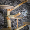 Naturkratzbaum 3026 Kratzbaum Natur Holz Design 226 cm hoch Katzenbaum