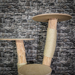 Naturkratzbaum 3054 Kratzbaum Natur Holz Design 120 cm hoch Katzenbaum