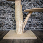 Naturkratzbaum 3062 Kratzbaum Natur Holz Design 85 cm hoch Katzenbaum