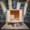 Naturkratzbaum 3095 Kratzbaum Natur Holz Design 191 cm hoch Katzenbaum