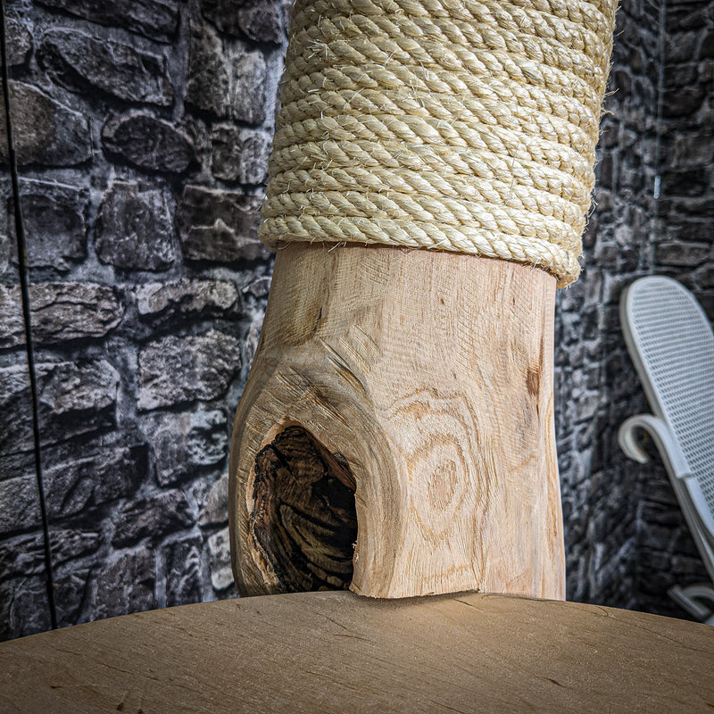 Naturkratzbaum 3104 Kratzbaum Natur Holz Design 175 cm hoch Katzenbaum