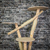 Naturkratzbaum 3111 Kratzbaum Natur Holz Design 122 cm hoch Katzenbaum