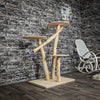 Naturkratzbaum 3111 Kratzbaum Natur Holz Design 122 cm hoch Katzenbaum