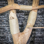 Naturkratzbaum 3112 Kratzbaum Natur Holz Design 203 cm hoch Katzenbaum