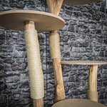 Naturkratzbaum 3113 Kratzbaum Natur Holz Design 180 cm hoch Katzenbaum