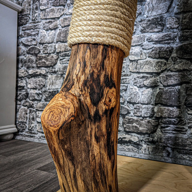 Naturkratzbaum 3122 Kratzbaum Natur Holz Design 193 cm hoch Katzenbaum