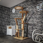 Naturkratzbaum 3122 Kratzbaum Natur Holz Design 193 cm hoch Katzenbaum
