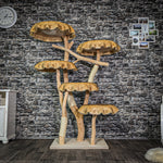Naturkratzbaum 3143 Kratzbaum Natur Holz Design 170 cm hoch Katzenbaum