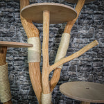 Naturkratzbaum 3144 Kratzbaum Natur Holz Design 143 cm hoch Katzenbaum