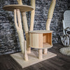 Naturkratzbaum 3156 Kratzbaum Natur Holz Design 195 cm hoch Katzenbaum