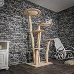 Naturkratzbaum 3183 Kratzbaum Natur Holz Design 175 cm hoch Katzenbaum