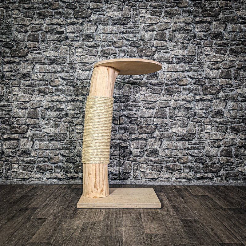 Naturkratzbaum 3189 Kratzbaum Natur Holz Design 89 cm hoch Katzenbaum