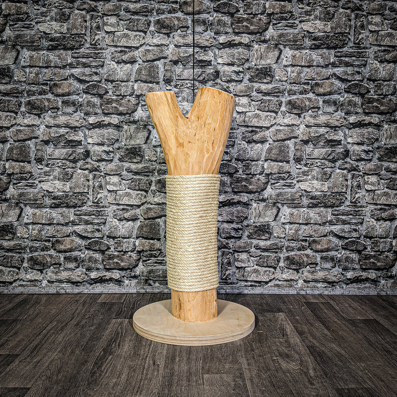 RESERVIERT Kratzstamm 3198 Natur Holz Design Kratzbaum 87 cm hoch Naturkratzbaum