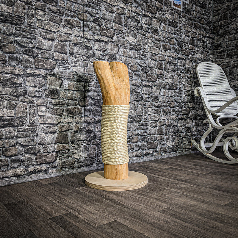 RESERVIERT Kratzstamm 3198 Natur Holz Design Kratzbaum 87 cm hoch Naturkratzbaum